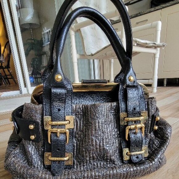 Louis Vuitton Motard  Bike Leather Fall/Winter Collection Black Leather Handbag - Picture 6 of 14